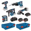 Kit 5 Outils 18V + 3 Batteries + Chargeur + 2 XL-Boxx BOSCH - 0615990M2X -Maxoutil Soldes 0615990m2x