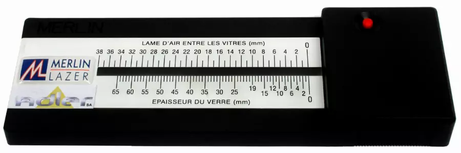 Jauge Merlin ADLER Mesure épaisseur Verre/vitrage - 18360H 3 Jauge Merlin ADLER Mesure épaisseur Verre/vitrage - 18360H