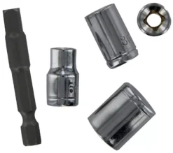 Lot De 4 Douilles TIVOLY Ø 6 à 13mm + 1 Porte-douille Hexa 6.35 Mm > 1/4" - 11501420001