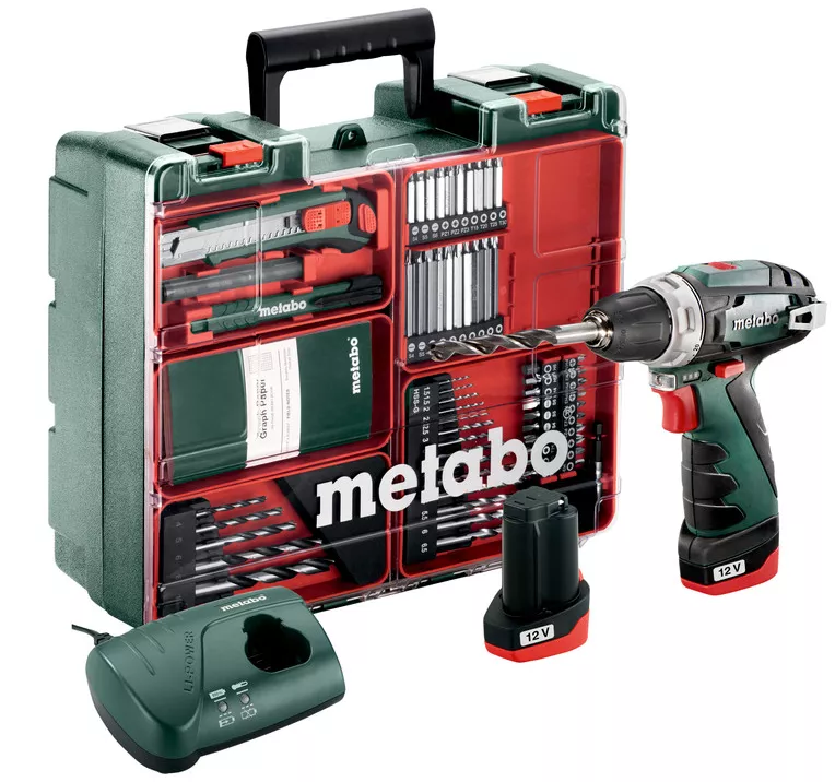 Perceuse Visseuse Sans Fil 12V Powermaxx BS Basic Set METABO - 600080880 4 Perceuse Visseuse Sans Fil 12V Powermaxx BS Basic Set METABO - 600080880 – Image 2