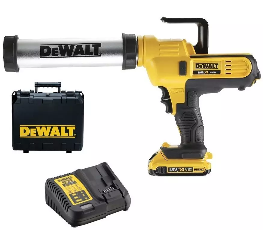 Pistolet à Mastic DEWALT XR 18V - 1 Batterie 2.0 Ah - Cartouche 300/400 Ml - DCE571D1-QW 3 Pistolet à Mastic DEWALT XR 18V - 1 Batterie 2.0 Ah - Cartouche 300/400 Ml - DCE571D1-QW