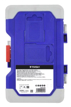 Coffret 26 Pièces TIVOLY - 25 Forets Métaux HSS Taillés Meulés Pointe En Croix Ø 2 à 13mm + 1 Fraise à Noyer HSS Ø 16,5mm - 11452070002 -Maxoutil Soldes 670c86abaa4586a088557f5c2d32