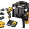 Kit 2 Outils XR 12V 3Ah Li-Ion Brushless DEWALT Perceuse-visseuse + Visseuse à Chocs - DCK2101L2T-QW -Maxoutil Soldes 71136
