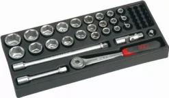 Module De 27 Douilles Et Accessoires 1/2" SAM OUTILLAGE - 75-SH1M