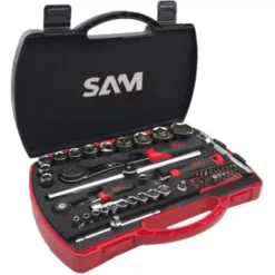 Coffret Douilles Et Accessoires 1/4" 1/2" - SAM OUTILLAGE - 75-SHR60