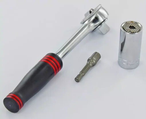 Clé à Cliquet TIVOLY + Douille Universelle + 1 Porte Douille - 11501420002 -Maxoutil Soldes 92af93307e6fcc499c58a939bf06