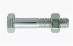 Boulon VISWOOD Tête Hexagonale - Ecrou Hexagonal Acier Zingué Blanc - 988