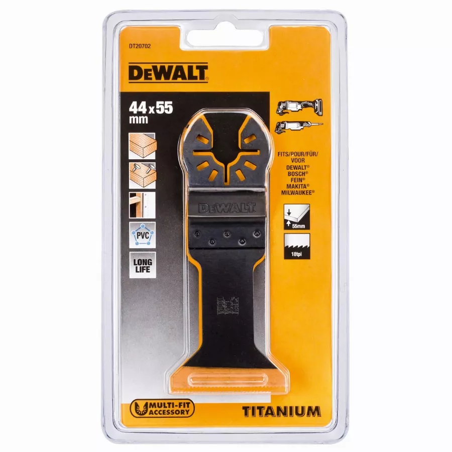 Lame Titanium DEWALT 44X55MM Pour Multi-Cutter - DT20702 6 Lame Titanium DEWALT 44X55MM Pour Multi-Cutter - DT20702 â Image 4