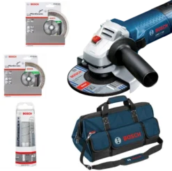 Kit Spécial Carrelleur BOSCH - Meuleuse GWS 7-125 + 2 Disques Diamant + 1 Sac De Transport - 06159975H2 -Maxoutil Soldes AEA11006 0