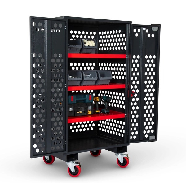 Armoire Mobile Grillagée Fittings Cabinet ARMORGARD 1000x750x1880 Mm - FC6 3 Armoire Mobile Grillagée Fittings Cabinet ARMORGARD 1000x750x1880 Mm - FC6