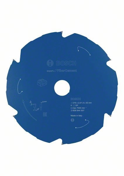 Lame De Scie Circulaire BOSCH Expert For Fibre Cement Pour Scies Sans Fil 216 X 2/1,4 X 30 T6 - 2608644557 3 Lame De Scie Circulaire BOSCH Expert For Fibre Cement Pour Scies Sans Fil 216 X 2/1,4 X 30 T6 - 2608644557