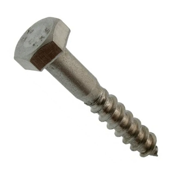 Vis à Bois ACTON Tête Hexa - Inox A2 - DIN 57 - 62304 3 Vis à Bois ACTON Tête Hexa - Inox A2 - DIN 57 - 62304