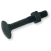 Boulon LENNIE Tête Ronde Collet Carré TRCC - Zingué Noir - Filetage Partiel - BTRCC -Maxoutil Soldes CFG93006 2