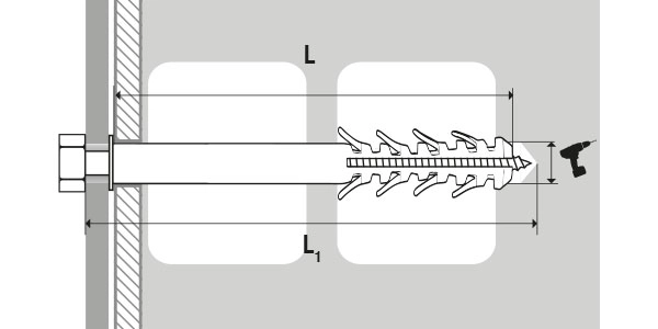Kit Fixation Chauffe Eau Parpaing Ø14 SCELL-IT - 4 X Chevilles 120mm + Tirefond + Rondelle - FS20040 4 Kit Fixation Chauffe Eau Parpaing Ø14 SCELL-IT - 4 X Chevilles 120mm + Tirefond + Rondelle - FS20040 – Image 2