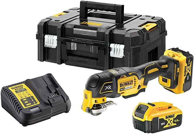 DeWALT Multi Cutter 18V 5.0Ah Li-Ion + 29 Accessoires En Coffret Tstak - DCS356P2-QW 3 DeWALT Multi Cutter 18V 5.0Ah Li-Ion + 29 Accessoires En Coffret Tstak - DCS356P2-QW