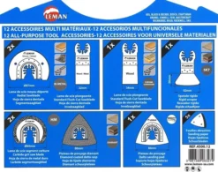 Coffret De 12 Accessoires LEMAN Multi-matériaux Pour Outil Oscillant - 4500.12 5 Coffret De 12 Accessoires LEMAN Multi-matériaux Pour Outil Oscillant - 4500.12 -Maxoutil Soldes DGA30055 2