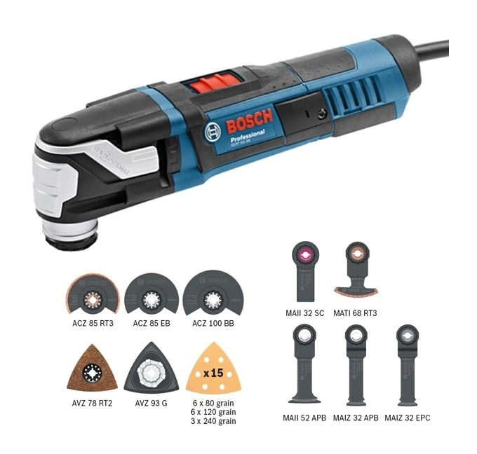 Découpeur Ponceur BOSCH GOP 55-36 StarlockMax - 550W + 25 Accessoires - 0601231101 3 Découpeur Ponceur BOSCH GOP 55-36 StarlockMax - 550W + 25 Accessoires - 0601231101