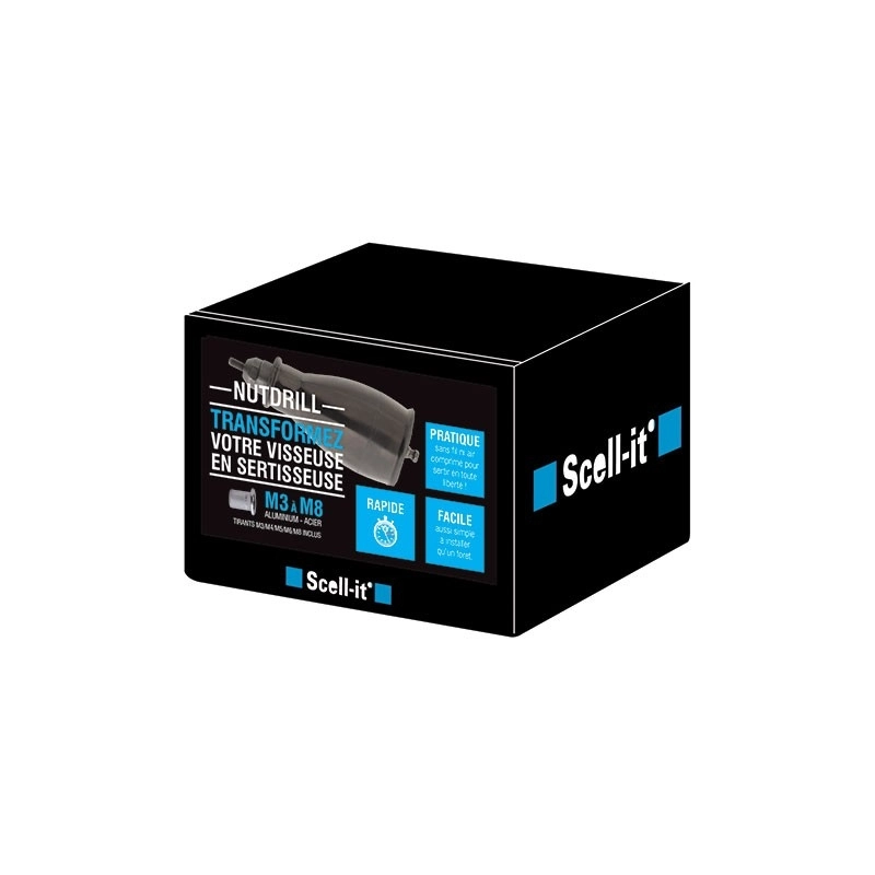 Kit Adaptateur Visseuse En Sertisseuse écrous M3 à M8 SCELL-IT - NUTDRILL-KIT 4 Kit Adaptateur Visseuse En Sertisseuse écrous M3 à M8 SCELL-IT - NUTDRILL-KIT – Image 2