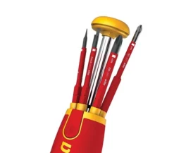 Tournevis Porte Embout Slim VDE 75 Mm WIHA Liftup - 6 Embouts FENTE /PH /XENO PZ2 - 38611 -Maxoutil Soldes EGA20050 3