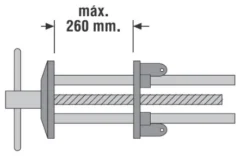 Étau Parallèle Menuisier URKO - TBC1 -Maxoutil Soldes EQA10040 2
