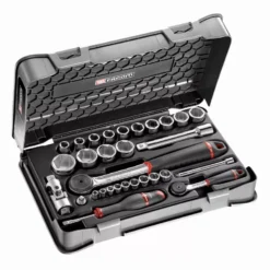 Coffret Mixte Cliquet + Douilles 1/4 " Et 1/2" 6 Pans Métriques FACOM - RS.161-1PB