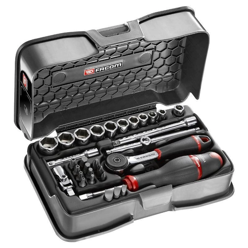Coffret Douille 1/4" 6 Pans Mm R.161B FACOM 31 Pièces - R.161-5P6 3 Coffret Douille 1/4" 6 Pans Mm R.161B FACOM 31 Pièces - R.161-5P6