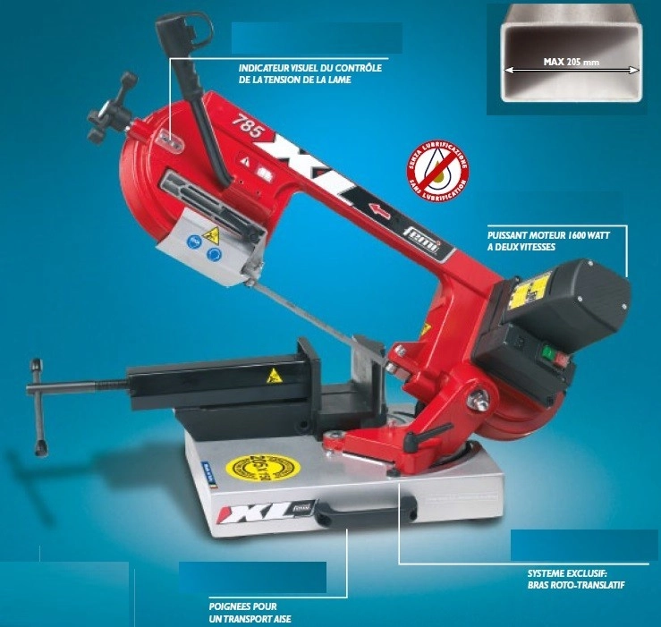 Scie à Ruban Métal FEMI Régulation électronique - Coupe Max.205mm - 785XL 4 Scie à Ruban Métal FEMI Régulation électronique - Coupe Max.205mm - 785XL – Image 2