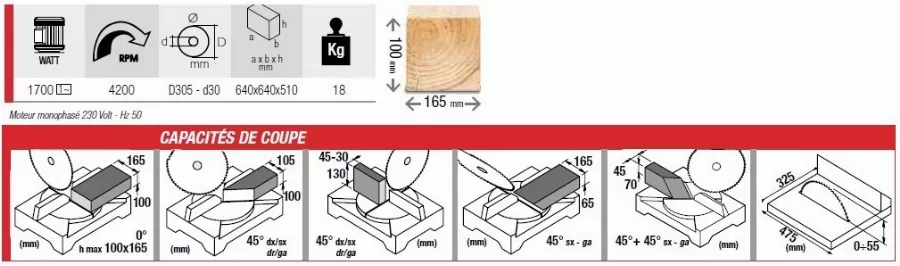 Scie à Onglet Avec Table Supérieure FEMI Gamme Industrie - Ø305mm - 999EVO 5 Scie à Onglet Avec Table Supérieure FEMI Gamme Industrie - Ø305mm - 999EVO – Image 3