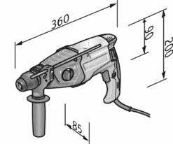 Marteau Universel SDS-plus CHE 2-28 FLEX - En L-Boxx - 413666 -Maxoutil Soldes FLE00044 5