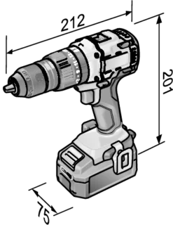 Visseuse / Perceuse à 2 Vitesses 18V PD 2G 18.0-EC FLEX - Accessoires + L-Boxx - Sans Batterie Ni Chargeur - 447501