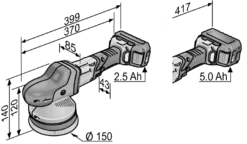 Polisseuse Excentrique 18V XFE 15 150 18.0-EC FLEX - Sans Batterie Ni Chargeur - En L-Boxx - 459089 -Maxoutil Soldes FLE00116 12
