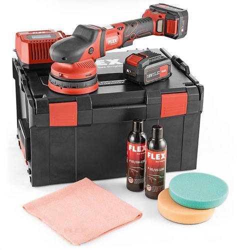 Polisseuse Excentrique 18V XFE 15 150 18.0-EC/5.0 P-Set C FLEX - 2 Batteries + Chargeur - En Coffret - 461245 4 Polisseuse Excentrique 18V XFE 15 150 18.0-EC/5.0 P-Set C FLEX - 2 Batteries + Chargeur - En Coffret - 461245 – Image 2