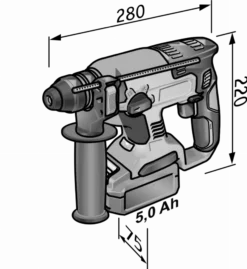 Marteau 18V SDS Plus CHE 18.0-EC C FLEX - Sans Batterie Ni Chargeur - 491284 -Maxoutil Soldes FLE00165 2