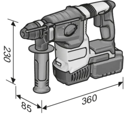 Marteau 18V CHE 2-26 18.0-EC C FLEX - Sans Batterie Ni Chargeur - Accessoires - 491314 -Maxoutil Soldes FLE00168 4