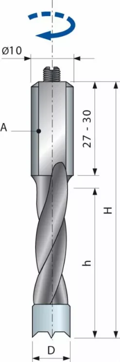 Mèche Pour Perçages Multiples Avec Araseurs Arrondis FREUD - Ø8 H27/57,5 Q10x27 Z2 - F03FA02075 -PF04MD DA3 5 Mèche Pour Perçages Multiples Avec Araseurs Arrondis FREUD - Ø8 H27/57,5 Q10x27 Z2 - F03FA02075 -PF04MD DA3 -Maxoutil Soldes FRE00022 1