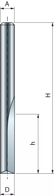 Mèche Droite à Deux Tranchants FREUD - Ø5 H12,7/50,8 Q6 Z2 - F03FR01437 -04-11306P 4 Mèche Droite à Deux Tranchants FREUD - Ø5 H12,7/50,8 Q6 Z2 - F03FR01437 -04-11306P – Image 2
