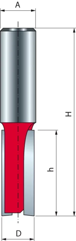 Mèche Droite à Deux Tranchants FREUD - Ø14 H31,8/73 Q12 Z2 - F03FR01540 -12-13412P -Maxoutil Soldes FRE00175 1