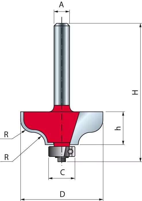 Mèche à Doucine Avec Feuillure FREUD - Ø31,8 H12,7/54,2 Q8 Z2 - F03FR01816 -38-20208P 4 Mèche à Doucine Avec Feuillure FREUD - Ø31,8 H12,7/54,2 Q8 Z2 - F03FR01816 -38-20208P – Image 2