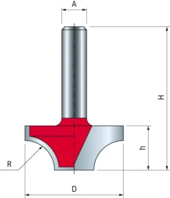 Mèche Pour Rainure Quart De Rond FREUD - Ø31,75 H14,3/46,3 Q8 Z2 - F03FR01872 -39-20808P -Maxoutil Soldes FRE00238 1