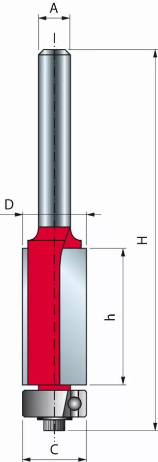 Mèche à ébarber Avec Roulement FREUD - Ø12,7 H38,1/93,6 Q12 Z2 - F03FR01944 -42-11412P 4 Mèche à ébarber Avec Roulement FREUD - Ø12,7 H38,1/93,6 Q12 Z2 - F03FR01944 -42-11412P – Image 2