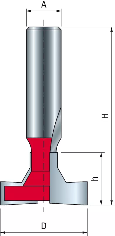 Mèche En T FREUD - Ø28,58 H20,6/63,5 Q12 Z2 - F03FR02012 -52-52212P 3 Mèche En T FREUD - Ø28,58 H20,6/63,5 Q12 Z2 - F03FR02012 -52-52212P