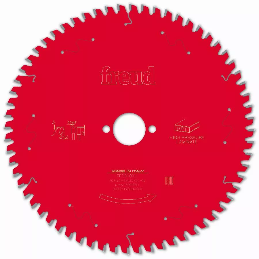 Lame Pour Scie Circulaire Portative FREUD - Ø235 2,8/1,8 AL30 Z64 TP 0° - F03FS09871 -FR20H001H 4 Lame Pour Scie Circulaire Portative FREUD - Ø235 2,8/1,8 AL30 Z64 TP 0° - F03FS09871 -FR20H001H – Image 2