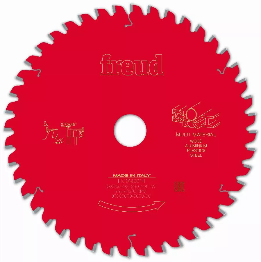 Lame Pour Scie Circulaire Portative FREUD - Ø230 2,4/2 AL30 Z44 TPB 0° - F03FS10042 -FR19M001H 4 Lame Pour Scie Circulaire Portative FREUD - Ø230 2,4/2 AL30 Z44 TPB 0° - F03FS10042 -FR19M001H – Image 2