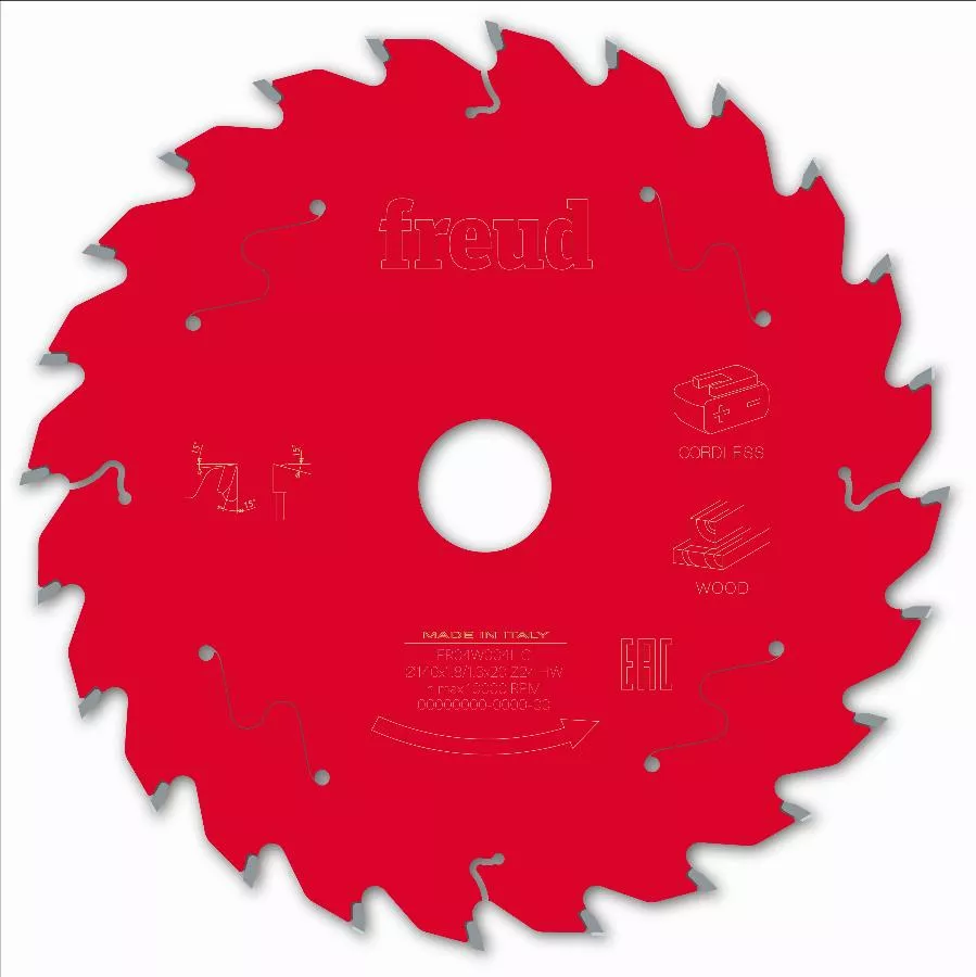 Lame Pour Scie Circulaire Portative Sans Fil FREUD - Ø140 1,8/1,3 AL20 Z24 BA 15° - F03FS10045 -FR04W004HC 4 Lame Pour Scie Circulaire Portative Sans Fil FREUD - Ø140 1,8/1,3 AL20 Z24 BA 15° - F03FS10045 -FR04W004HC – Image 2