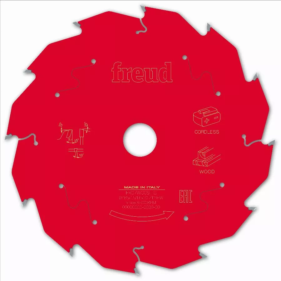 Lame Pour Scie Circulaire Portative Sans Fil FREUD - Ø165 1,45/1 AL20 Z12 BA 25° - F03FS10051 -FR07W009HC 4 Lame Pour Scie Circulaire Portative Sans Fil FREUD - Ø165 1,45/1 AL20 Z12 BA 25° - F03FS10051 -FR07W009HC – Image 2