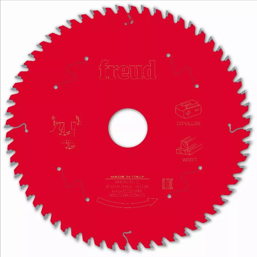 Lame Pour Scie Circulaire Portative Sans Fil FREUD - Ø190 1,45/1 AL30 Z60 BA 10° - F03FS10060 -FR13W013HC 4 Lame Pour Scie Circulaire Portative Sans Fil FREUD - Ø190 1,45/1 AL30 Z60 BA 10° - F03FS10060 -FR13W013HC – Image 2