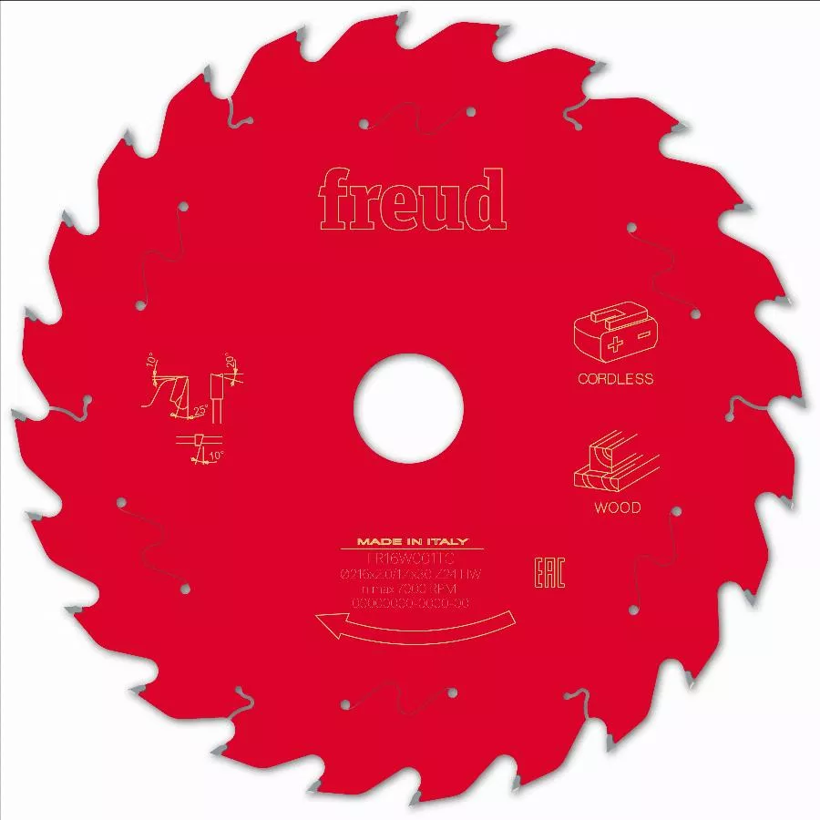 Lame Pour Scie Circulaire Portative Sans Fil FREUD - Ø216 1,7/1,2 AL30 Z24 BA 25° - F03FS10070 -FR16W001TC 4 Lame Pour Scie Circulaire Portative Sans Fil FREUD - Ø216 1,7/1,2 AL30 Z24 BA 25° - F03FS10070 -FR16W001TC – Image 2