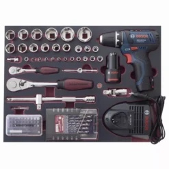 Coffret D'outils Pro-Line KRAFTWERK 264 Pièces + Perceuse Visseuse BOSCH 1/4" 1/2" - 3949 -Maxoutil Soldes KRA00054 4