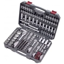 Coffret D'outils Universel Douilles Et Accessoires Basic-Line 1/2" 1/4" 3/8" KRAFTWERK - 200 Pièces - 204.104.800