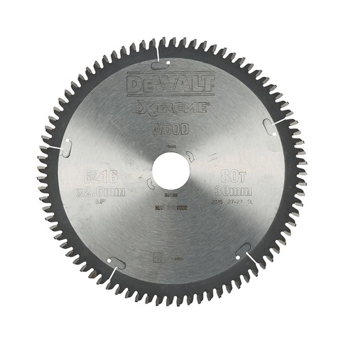 DeWALT DT4286 Diamètre : 216 Mm - 80 Dents 3 DeWALT DT4286 Diamètre : 216 Mm - 80 Dents